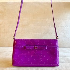 Kate Spade Purple Dot Patent Leather bag